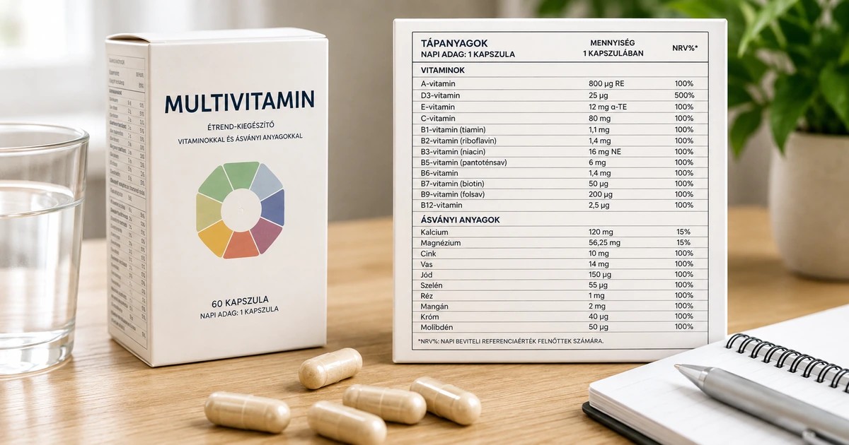 Multivitamin: hogyan érdemes értelmezni, mi van benne?