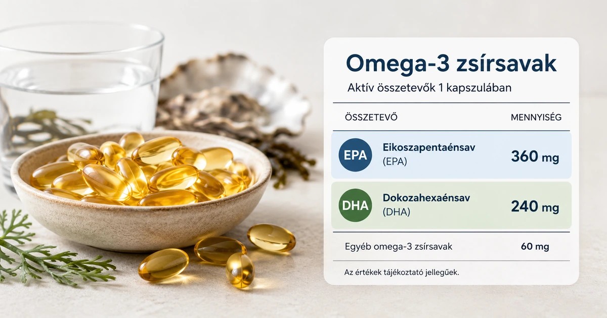 Omega-3: mit jelent az EPA és a DHA?
