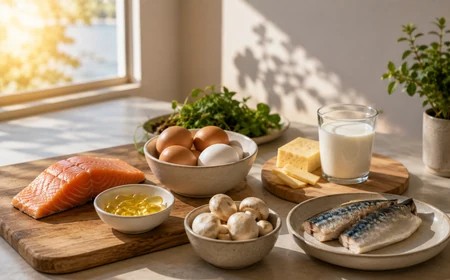Napfény és D-vitamint tartalmazó élelmiszerek mint lehetséges D-vitamin-források