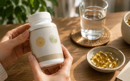 D2- és D3-vitamin megnevezések értelmezése egy étrend-kiegészítő címkéjén