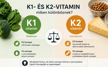 K1- és K2-vitamin: miben különböznek?