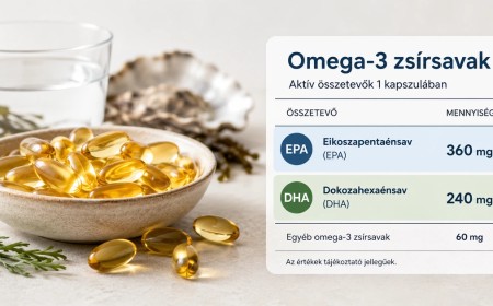 Omega-3: mit jelent az EPA és a DHA?